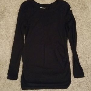 GAP Maternity Black Basic Long Sleeve Tee